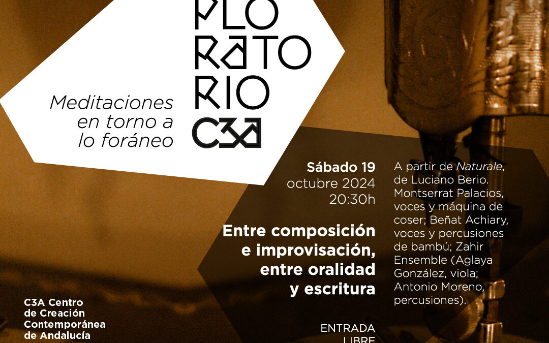 EXPLORATORIO 2024 – 2025. Entre composición e improvisación, entre oralidad y escritura